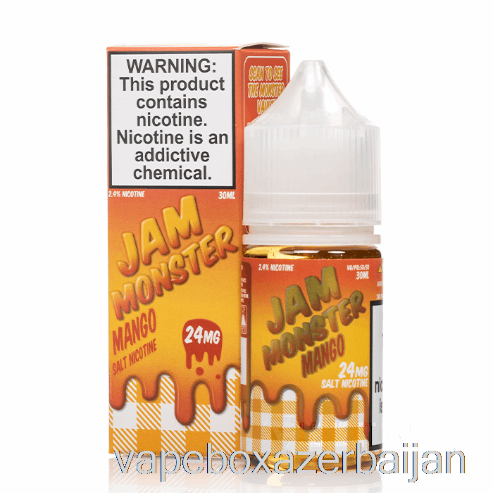 Vape Azerbaijan Mango - Jam Monster Salts - 30mL 24mg